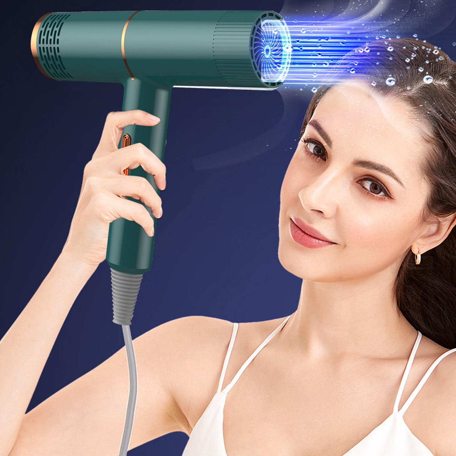 Penkiiy Intelligent Temperature Control Electric Hair Dryer High Power Electric Hair Dryer Home Hair Dryer Hot Wind Comb Hair Salon Blowing Comb