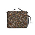 thumbnail image 3 of Camo and Maple Brown Pattern Insulated Lunch Bag with Shoulder Strap and Bottle Holder,Bento School Lunch Bag Box,11x9.5x3.5 Inches, 3 of 5