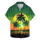 thumbnail image 1 of Camisas de Manga Larga para Hombres Moda Casual Floral Estampado Hawaiano Solapa Botón Superior, Ligero para Primavera Verano, 1 of 1