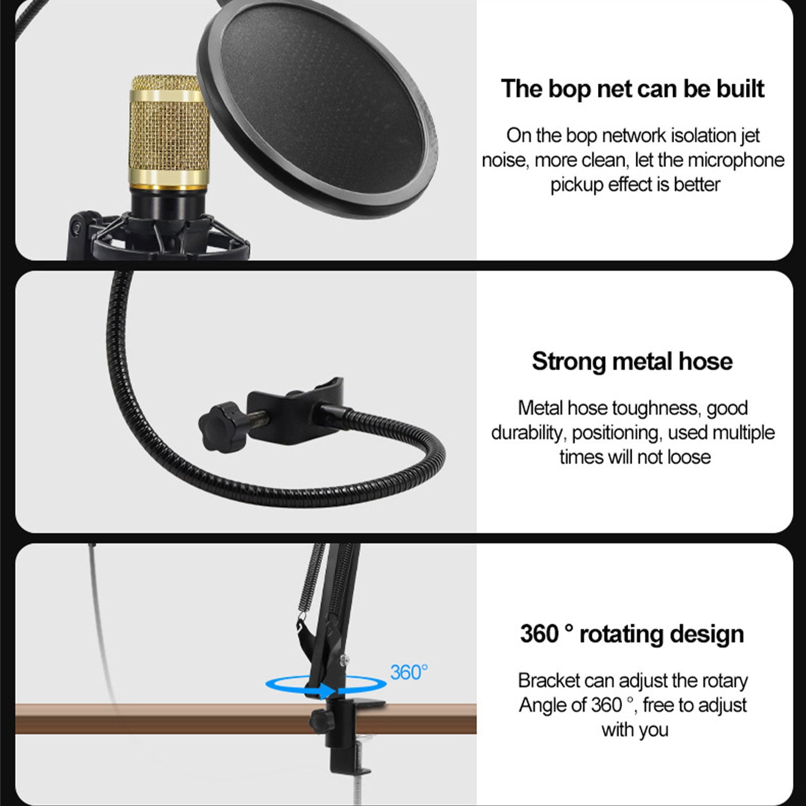 Podcast Equipment Bundle, Recording Studio Package with Podcast Microphone and Voice Changer, Studio Condenser Microphone for Podcasting, Recording, Singing, Streaming and Gaming