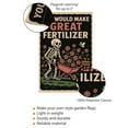 thumbnail image 4 of ViciArt Funny Skeleton Garden Flag – 12”x18” “You Would Make Great Fertilizer” Floral Halloween Décor for Yard or Garden, 4 of 5