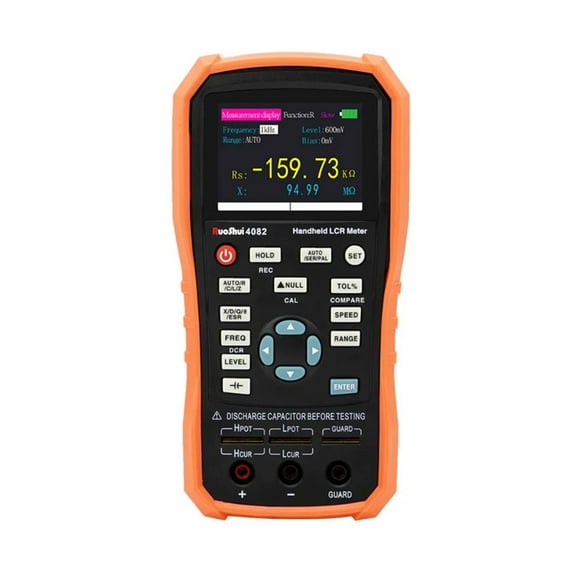 Handheld LCR Meter Digital Bridge Capacitance Inductance Resistance Multimeter Tester ESR Calibration with USB Super Capacitor ,Easy to Use