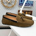 thumbnail image 5 of Big Size Men's Casual Loafers Slip On Leather Shoes Comfortable Lightweight Driving Shoes Male Moccasins Classic Penny Loafer Flats Boat Shoes Outdoor Walking Shoes, 5 of 10