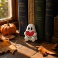 thumbnail image 7 of Cute Kawaii Ghost Statue, 2 Inch ABS Spooky Summerween & Summer Halloween Figurine, Indoor Outdoor Hawaii Beach Pool Tabletop Home Decor & Holiday Gift, 7 of 7