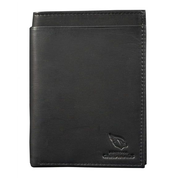 Arizona Football Cardinals Black Leather RFID Blocking Passport Holder Cover Travel Billfold Wallet for Men & Women