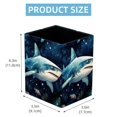 Pen Holder & Pencils Holder, Star Shark PVC Leather Pen Cup Stand