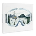 thumbnail image 3 of Stupell Industries Ski Mountain Reflection in Sports Goggles Winter Forest Sports Painting Gallery Wrapped Canvas Print Wall Art, 30 x 40, 3 of 5