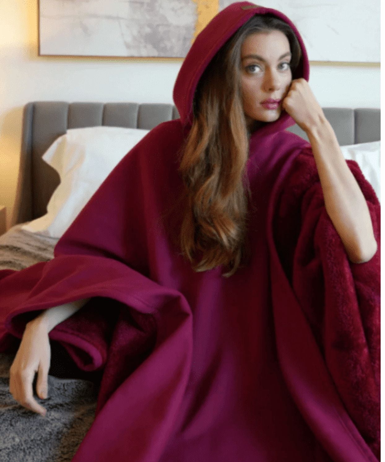 Arcane Hoodie, Loose Blanket Hoodie, Oversized Long Sleeve Sweatshirt, Calming Cloak Hoodie Men, Unisex
