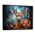 thumbnail image 2 of Designart "Deer Graceful Fawn composition II" Animals Floater Framed Wall Decor, 2 of 7