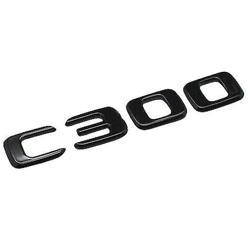 Glossy Black C300 Car Letter Number Rear Trunk Badge Emblem for Mercedes Benz