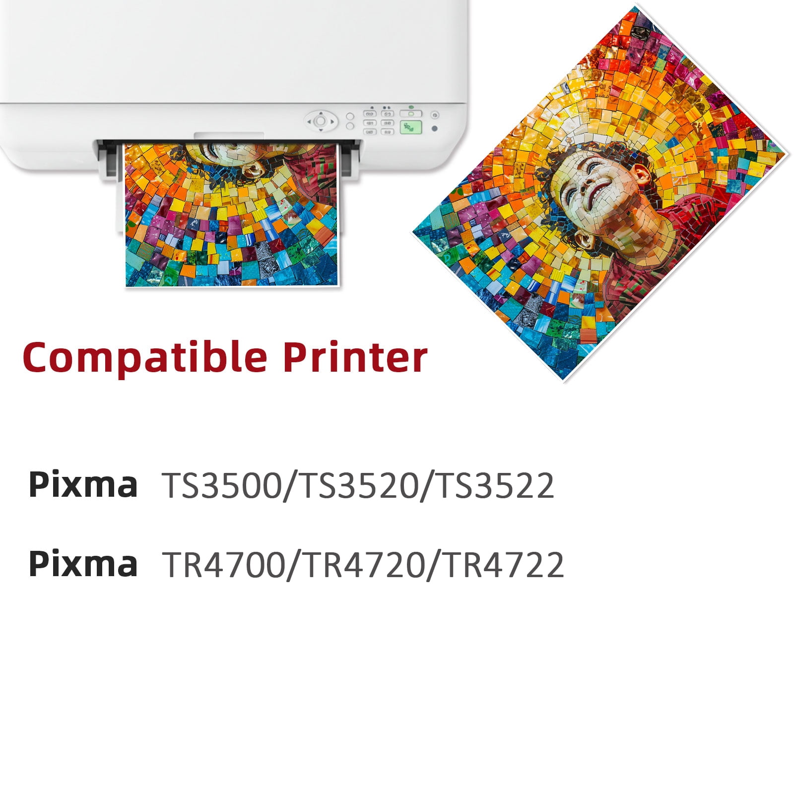PG-275 CL-276 Ink Cartridges for Canon Ink 275 and 276 Ink Cartridge for PIXMA TS3520 TS3522 TS3500 TR4720 TR4722 TR4700 Printers