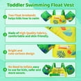 thumbnail image 4 of Gogokids Swim Vest Kids Swimming Float Jacket with Armbands Toddler Swimming Training Aid Swimwear for 2-6 Years, 30-50lbs, Yellow, 4 of 8