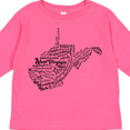 thumbnail image 4 of Inktastic West Virginia State Word Salad Boys or Girls Long Sleeve Toddler T-Shirt, 4 of 5