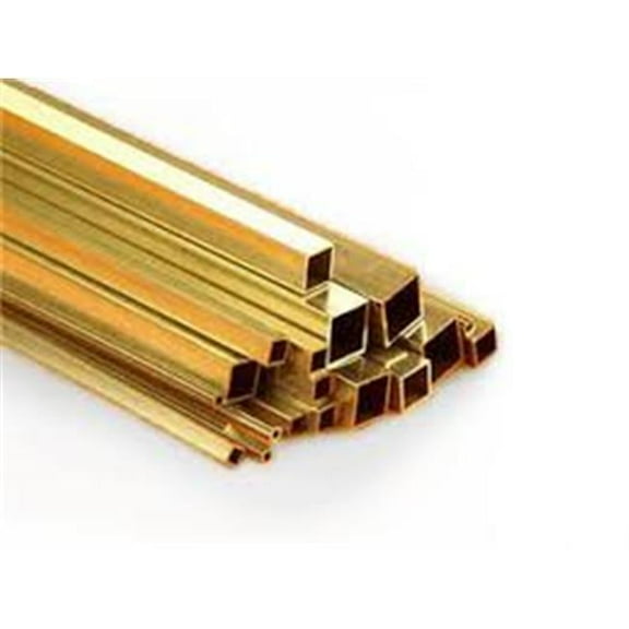 0.93 in. Square Brass Tube