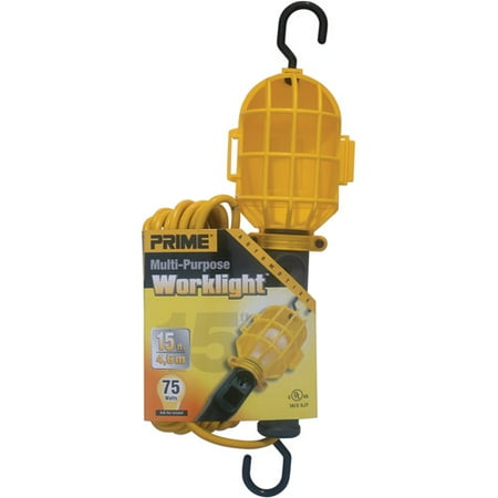 Prime 15-Feet 18/2 SJT Plastic Guard Work Light