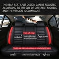 thumbnail image 4 of ELUTO 5D PU Leather 5-Seats Car Seat Covers, Truck SUV Van Truck Universal Car Seat Covers Auto Seat Protector Pads, Front Rear Seat Cushion Cover Protector, Four Seasons, 4 of 12