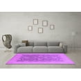 thumbnail image 3 of Ahgly Company Indoor Round Oriental Purple Traditional Area Rugs, 4' Round, 3 of 4