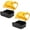 黑色+黄色, variant on 2pcs Top Case Compatible with DeWalt Battery Cover Replacement Plastic Batteries Case Replacement Housing Kit,5Ah Battery