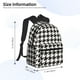 thumbnail image 2 of Disketp Houndstooth Black And White Mochila Ligera Clásica con Múltiples Bolsillos, Mochila Casual para Hombre y Mujer, Ideal para Escuela, Trabajo y Viajes, 2 of 6