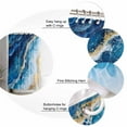 thumbnail image 5 of 54x78 Inch Shower Curtain Decorative Blue Coastal Beach Bathtub Bath Curtains Fabric Waterproof Bathroom Decor Modern Luxury Summer Nautical Small Stall Shower Curtain Set with 12 Hooks, 5 of 6