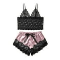 thumbnail image 1 of Conjunto de camiso de de para mujer Ropa de dormir ribete de encaje y pantalones cortos Despedida de soltera Baoblaze Mujer de encaje braga, 1 of 8