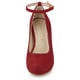thumbnail image 2 of Zapatillas Correa De Tobillo Tacón De Aguja Punta Redonda De Las Mujeres Allegra K Rojo 41, 2 of 6