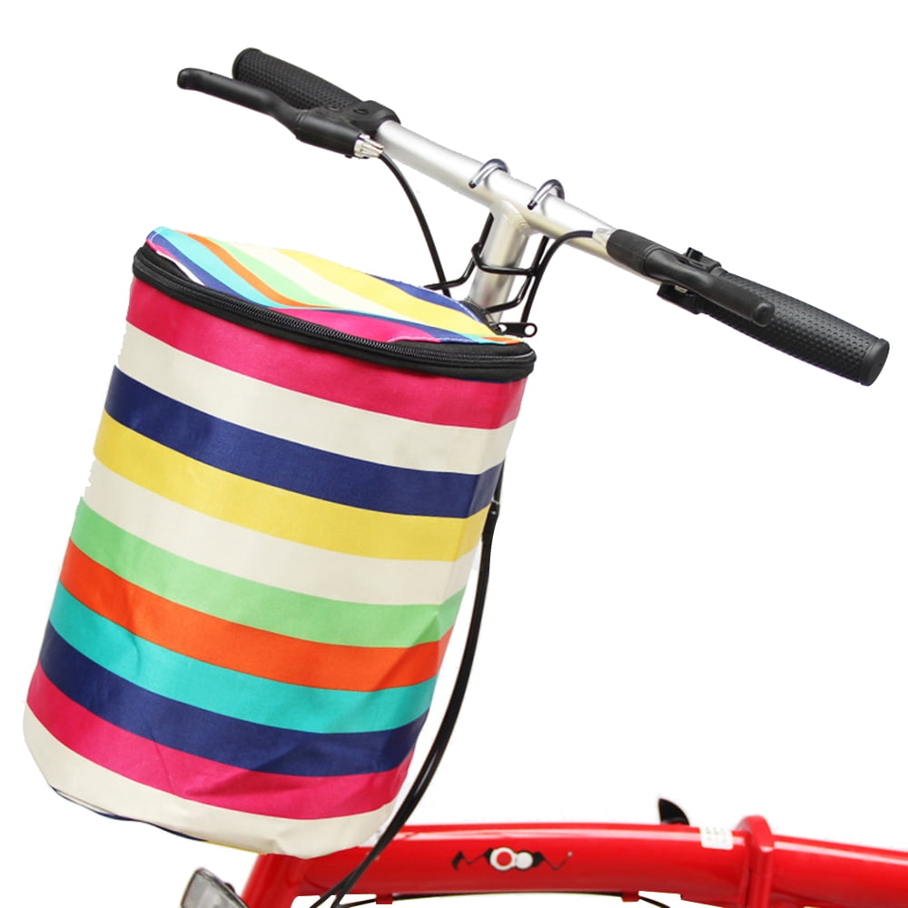 Bicycle Basket Handlebar Bucket Bag Cycling Front Packs Foldable