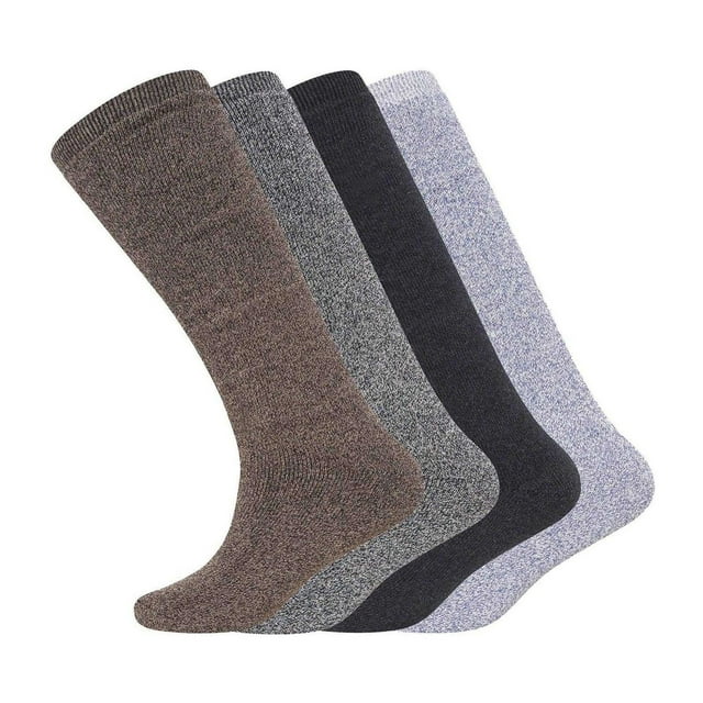 Soxy Chaussettes Mi-Mollet Unies pour Hommes (Lot de 4)