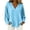 Sky Blue, variant on Dagugfen Women's Tops V Neck Long Sleeve Womens Loose Pullover Basic Homewear Shirts Pajama Tops for Women