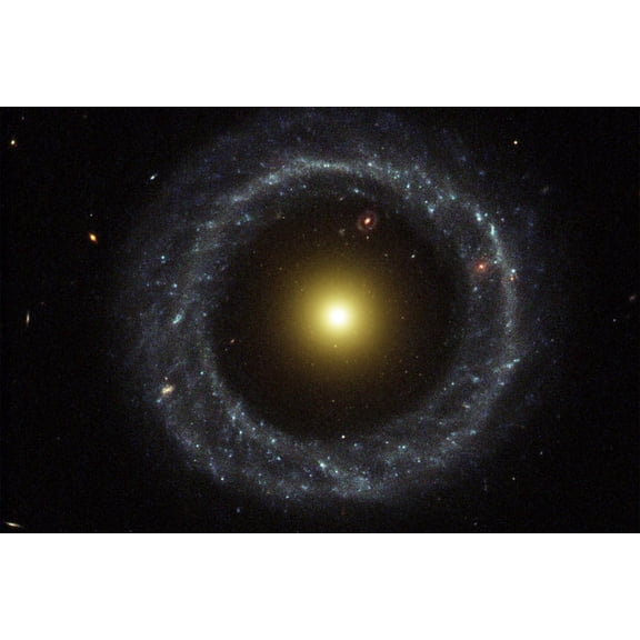 24x36 gallery poster, Hoags Object ring galaxy