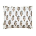 thumbnail image 4 of Laurel & Mayfair Block Print Mughal Flower Cream 3-Piece Cotton Voile Quilt Set, Full/Queen, 4 of 7
