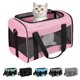 thumbnail image 1 of Transportín para mascotas Top Tasta Airline aprobado por la aerolínea para gatos medianos, color rosa, 1 of 8