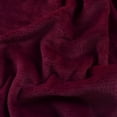 thumbnail image 5 of PiccoCasa 1 Pcs Home Warm Soft Microplush Fleece Solid Throw Blanket Burgundy 60" x 78", 5 of 7
