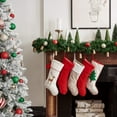 thumbnail image 4 of Chunky Checkered Knit Christmas Stockings, 4 of 6