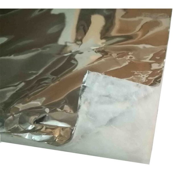 Simond Store Aluminum Foil Faced Ceramic Fiber Flame Guard Blanket - 1/2 x  24 x 12.5' 2400F 8# Density - Foil Backed Heat Shield Blanket for Welding