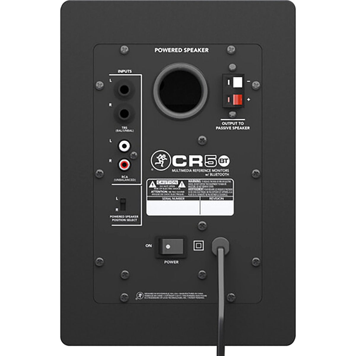 Mackie CR5BT 5.25" Creative Reference Bluetooth Powered Studio Monitors, Pair, Black, Bundle with 2x Studio Monitor Stand & 2x 6' Platinum Pro Interconnect Cable
