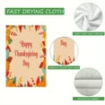 thumbnail image 7 of YladaFaie Set of 2 Pack Happy Thanksgiving Pattern Dish Tea Dish Towels,Absorbent Drying Cloth Fall Autumn Tea Towels for Cooking Baking,18 x 28 Inch for Bathroom Holiday Seasonal Wreath Decor, 7 of 7