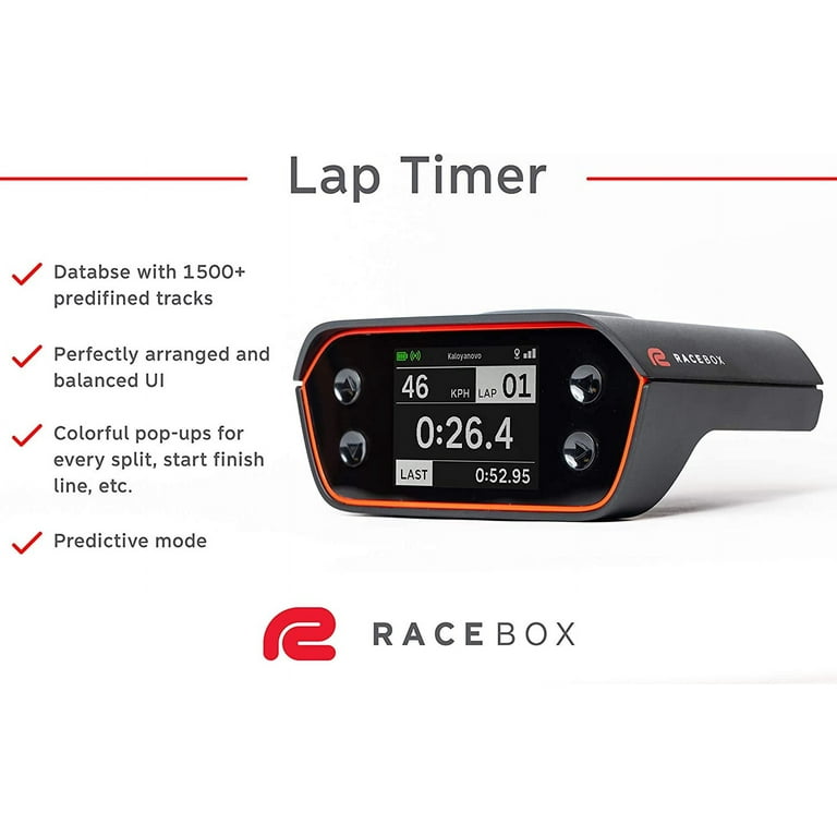 Racebox Pro 10 Hz GPS Speed Detector & Digital Speedometer with