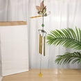 thumbnail image 2 of nvzhuang Solar Dragonfly Wind Chimes for Outside Creative Wind Spinners Hanging Decor for Home Garden Patio, 2 of 7