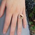 thumbnail image 2 of Moose Red Forest Silver Plated Adjustable Novelty Ring, 2 of 3