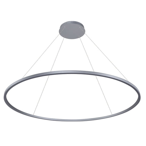 VONN Tania 60" Adjustable ETL Certified Integrated LED Chandelier in Silver