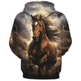 thumbnail image 4 of IWRICH Novelty Horse Print Hoodie Animal 3D Pattern Sweatshirt Hooded Pullover with Pocket XXXXL, 4 of 4