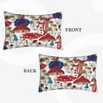 thumbnail image 4 of Bingfone Colorful Mushrooms (2) Standard Size Pillowcase, Long Staple Pure Cotton Envelope Closure Pillow Cover,14"X20", 4 of 9