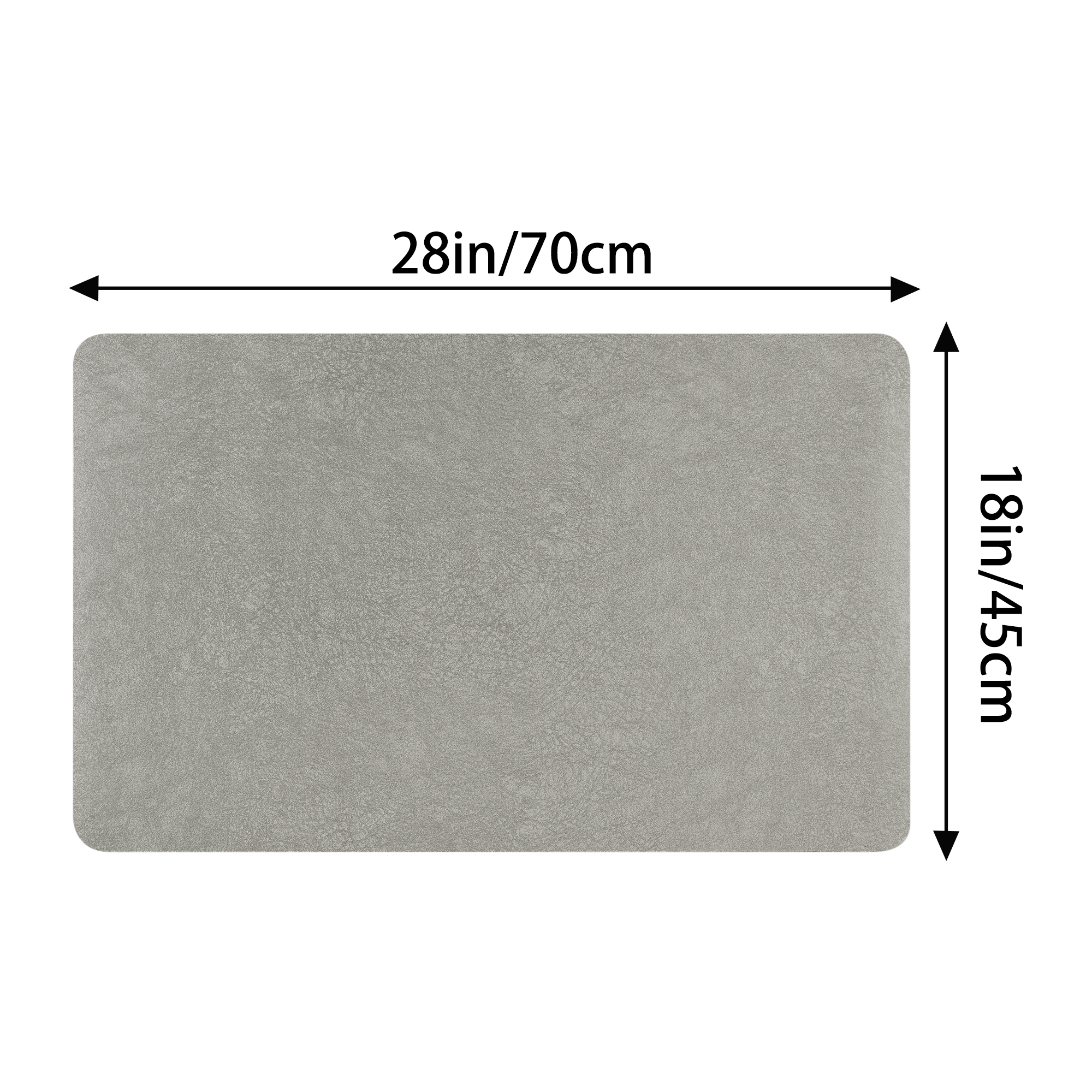 Unique Bargains 1 Pc Kitchen Rugs Cushioned Anti Slip Kitchen Mats Waterproof Non Slip Rug Grey 18" x 28"