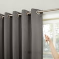 thumbnail image 2 of Sun Zero Bartlett Grommet Room Darkening Extra Wide Patio Curtain Panel, 100"X84", Steel Gray, 2 of 5