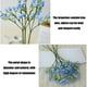 thumbnail image 5 of Arreglo Floral Artificial de Aliento de Bebé, de Seda, para Decoración Del Hogar o Bodas, Azul Claro, 28 Cm | Poliéster | 30 Cabezas de Flores | 450 G, 5 of 6