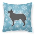 thumbnail image 2 of Carolines Treasures BB3521PW1818 Winter Snowflake Croatian Sheepdog Fabric Decorative Pillow, 2 of 2