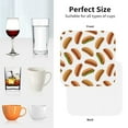 thumbnail image 5 of Leather Coasters with Heat-resistant for Drinks, Hot Dog Print White Cup Coasters Cup Pad Mat for Tabletop Protection, Coffee Table, Office Desk and Housewarming Gift, 5 of 5