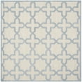 thumbnail image 6 of SAFAVIEH Cambridge Liz Geometric Wool Area Rug, Ivory/Light Blue, 6' x 6' Round, 6 of 10