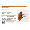 thumbnail image 4 of Sterling Silver and Baltic Honey Marquise Cut Amber Ring "Harriet", 4 of 6